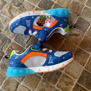 Cocomelon Kids Blue and Orange Light-Up Shoes
